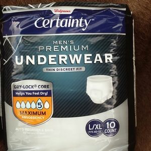 NIP Mens Discreet Premium Underwear size L-XL